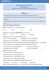 Đề thi học kì 2 Vật lí 10 Kết nối tri thức - Đề số 12